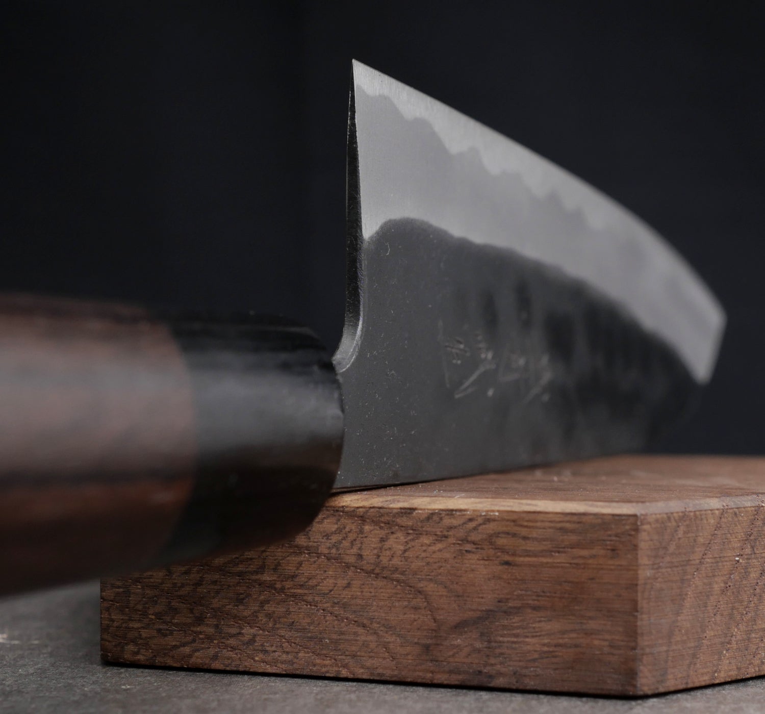 Shiro Kamo Santoku 165 mm – Aogami #2, Kurouchi – Cleancut