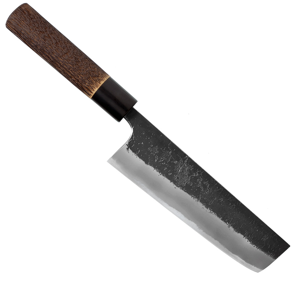 Crude Asian Nakiri Kitchen Chef Knife, Super Sharp, Thin Blade